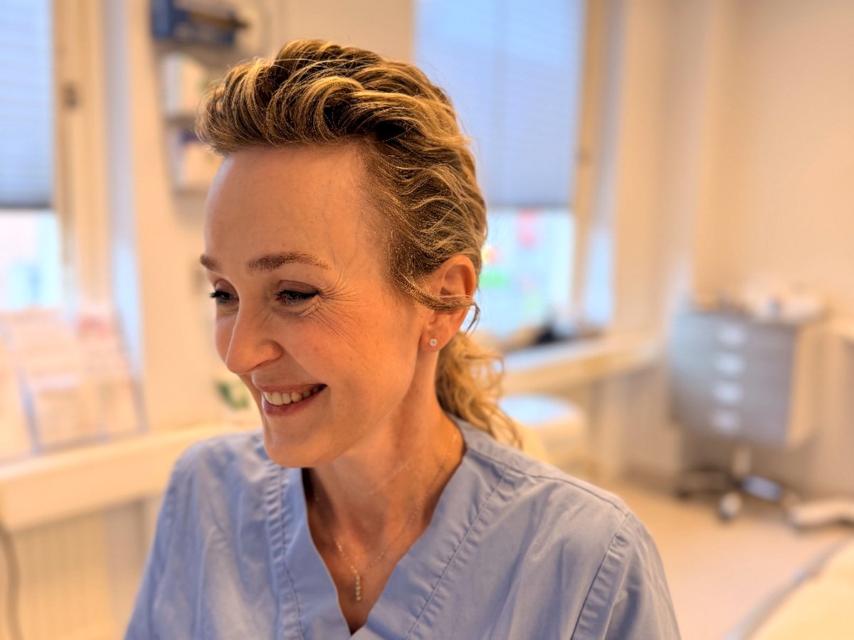 Frida Björnro på mottagningen